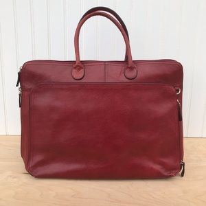 NEW Wilson’s Leather Handbag / Laptop Bag - Red